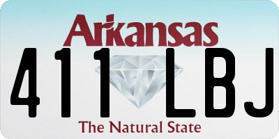 AR license plate 411LBJ