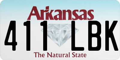 AR license plate 411LBK