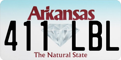 AR license plate 411LBL