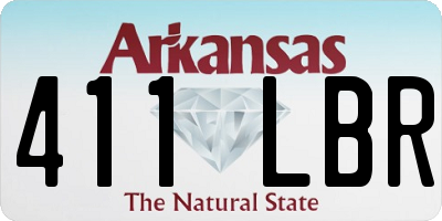 AR license plate 411LBR