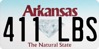 AR license plate 411LBS