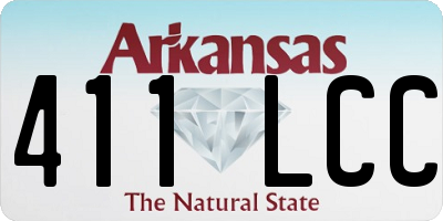 AR license plate 411LCC