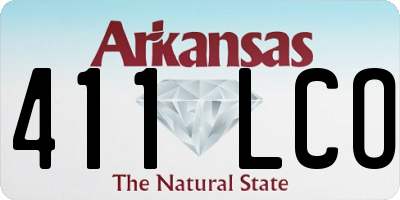 AR license plate 411LCO