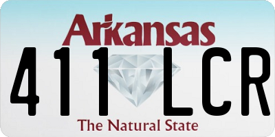 AR license plate 411LCR