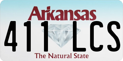 AR license plate 411LCS