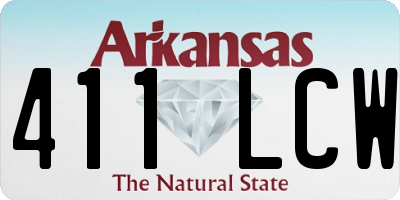 AR license plate 411LCW