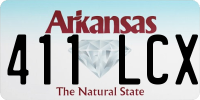 AR license plate 411LCX