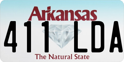 AR license plate 411LDA