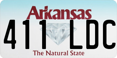 AR license plate 411LDC