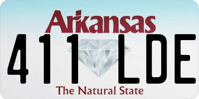 AR license plate 411LDE
