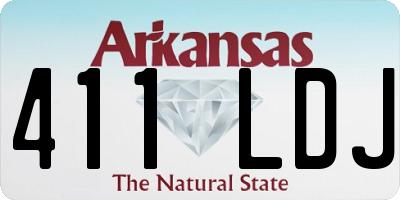 AR license plate 411LDJ
