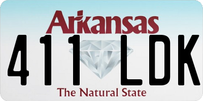 AR license plate 411LDK