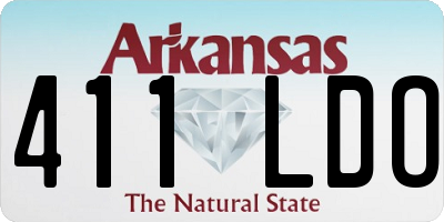 AR license plate 411LDO