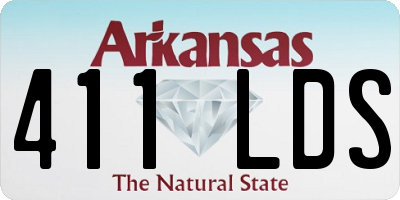 AR license plate 411LDS