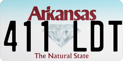 AR license plate 411LDT