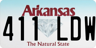 AR license plate 411LDW