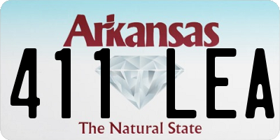 AR license plate 411LEA