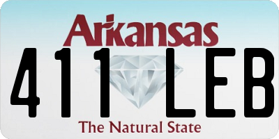 AR license plate 411LEB