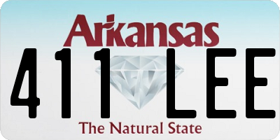 AR license plate 411LEE