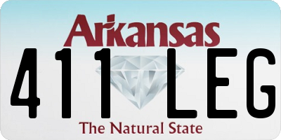 AR license plate 411LEG