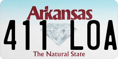 AR license plate 411LOA