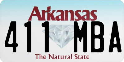 AR license plate 411MBA