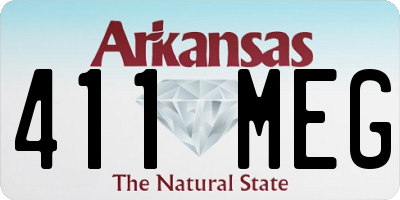 AR license plate 411MEG