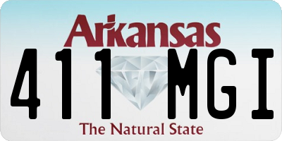 AR license plate 411MGI