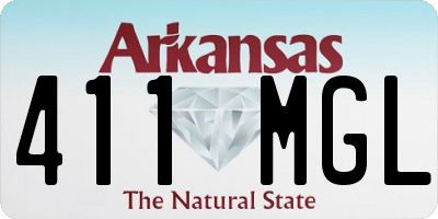 AR license plate 411MGL