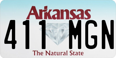AR license plate 411MGN