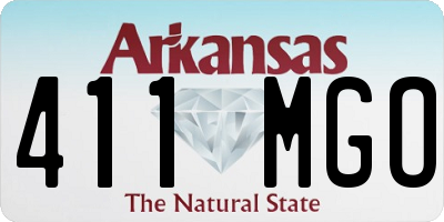 AR license plate 411MGO