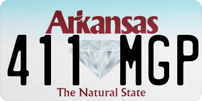 AR license plate 411MGP