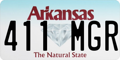 AR license plate 411MGR