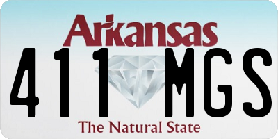 AR license plate 411MGS