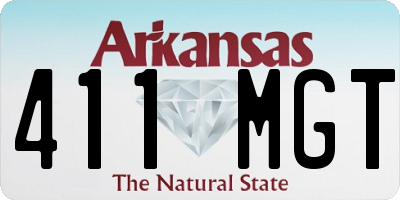 AR license plate 411MGT
