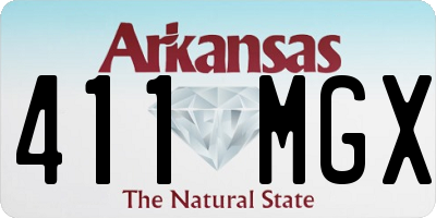 AR license plate 411MGX