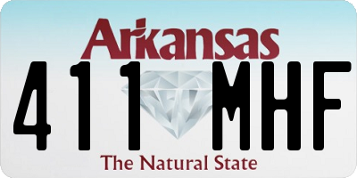 AR license plate 411MHF