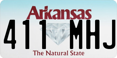 AR license plate 411MHJ