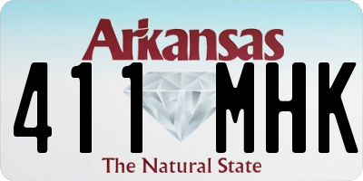 AR license plate 411MHK