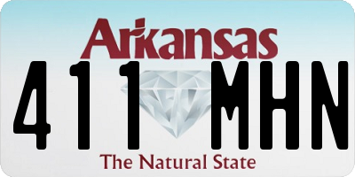 AR license plate 411MHN