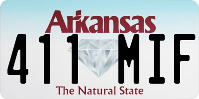 AR license plate 411MIF