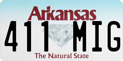 AR license plate 411MIG