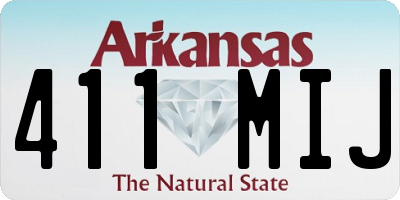 AR license plate 411MIJ
