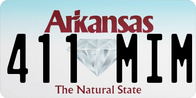 AR license plate 411MIM