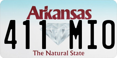 AR license plate 411MIO