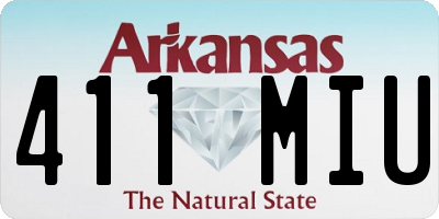 AR license plate 411MIU