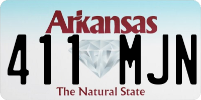 AR license plate 411MJN