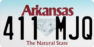 AR license plate 411MJQ