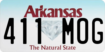 AR license plate 411MOG