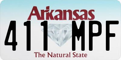 AR license plate 411MPF